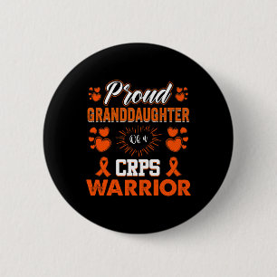 Proud Granddaughter Of A Crps Warrior Month Orange 6 Cm Round Badge