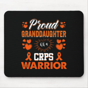Proud Granddaughter Of A Crps Warrior Month Orange Mouse Mat