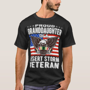 Proud Granddaughter Of Desert Storm Veteran Persia T-Shirt