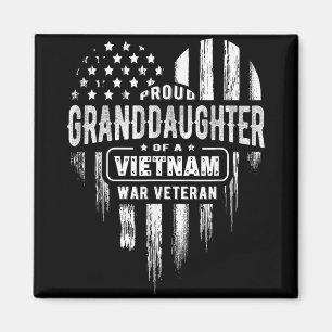 Proud Granddaughter Vietnam War Veteran Grandpa Gr Magnet