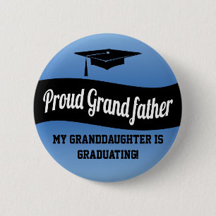 Proud Grandfather - Graduation Button