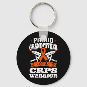 Proud Grandfather Of A Crps Warrior Rsd Awareness Key Ring