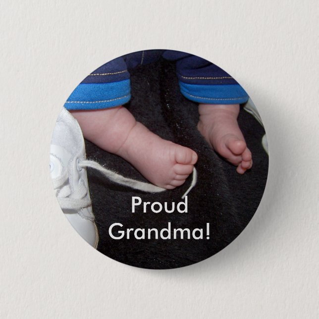 Proud Grandma! 6 Cm Round Badge (Front)