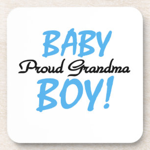 Proud Grandma Baby Boy Gifts Coaster
