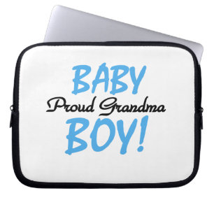Proud Grandma Baby Boy Gifts Laptop Sleeve