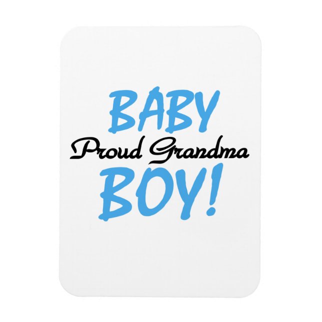 Proud Grandma Baby Boy Gifts Magnet (Vertical)
