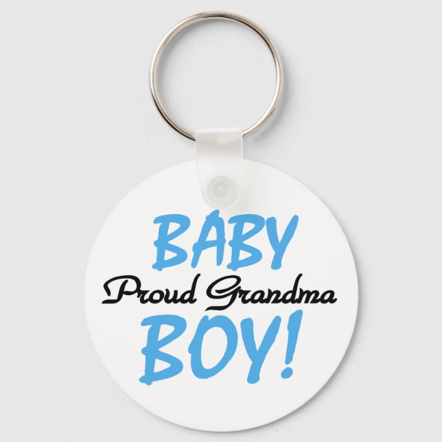 Proud Grandma Baby Boy T shirts and Gifts Key Ring (Front)