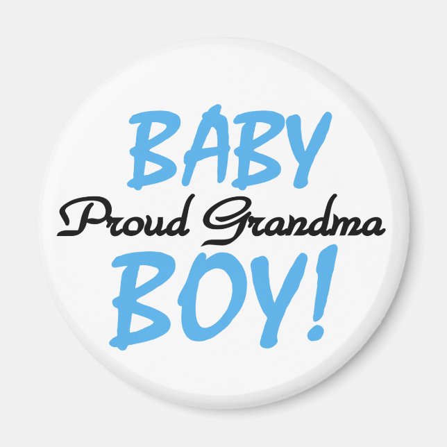 Proud Grandma Baby Boy T shirts and Gifts Magnet (Front)