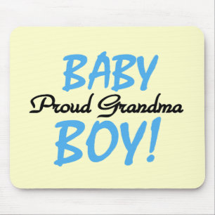 Proud Grandma Baby Boy T shirts and Gifts Mouse Mat