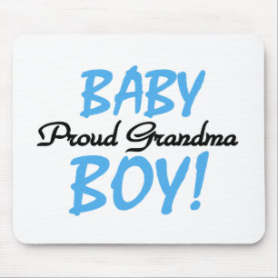 Proud Grandma Baby Boy T shirts and Gifts Mouse Mat