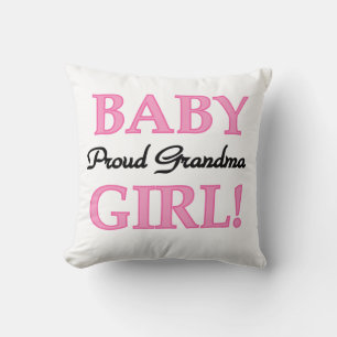 Proud Grandma Baby Girl Gifts Cushion