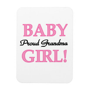 Proud Grandma Baby Girl Gifts Magnet