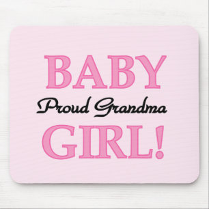Proud Grandma Baby Girl Tshirts and Gifts Mouse Mat