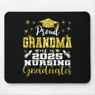 Proud Grandma Cl Of 2025 Nursing Graduate Nurse Mouse Mat