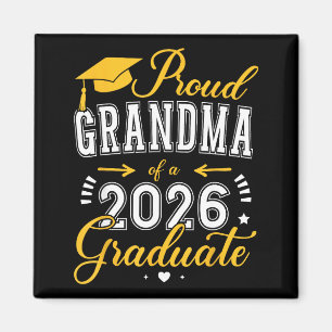 Proud Grandma Class 2026 Graduate Artwork Magnet