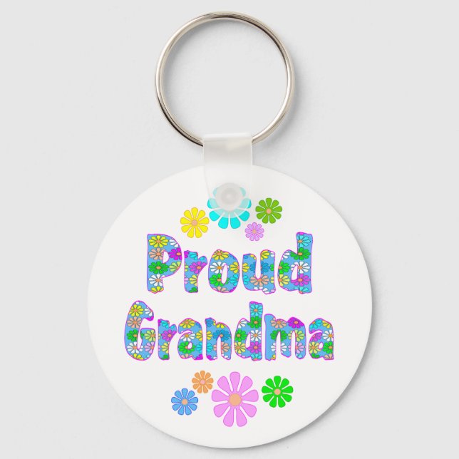Proud Grandma Key Ring (Front)