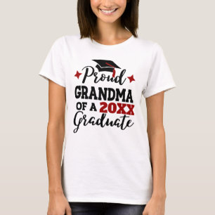 Proud Grandma of 2022 graduate black red tassel T-Shirt