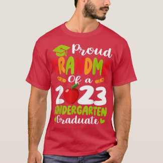 Proud Grandma Of 2023 Kindergarten Graduate Mother T-Shirt