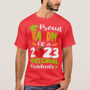 Proud Grandma Of 2023 Preschool Graduate Mothers D T-Shirt