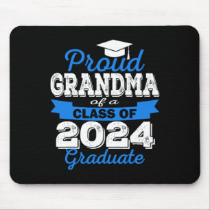 Proud Grandma Of 2024 Graduate Awesome Family Coll Mouse Mat