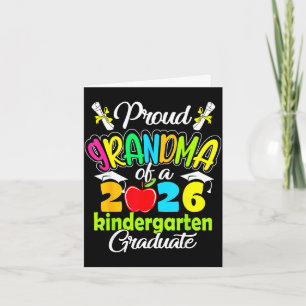Proud grandma of 2026 graduate kindergartenProud g Card