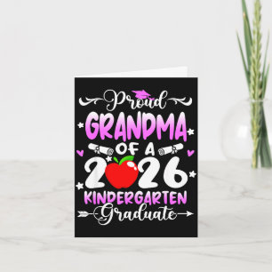 Proud grandma of 2026 kindergarten graduate gradPr Card