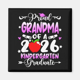 Proud grandma of 2026 kindergarten graduate gradPr Magnet