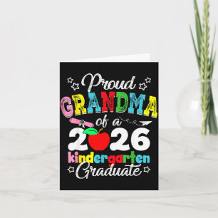 Proud grandma of 2026 kindergarten graduationProud Card