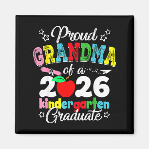 Proud grandma of 2026 kindergarten graduationProud Magnet