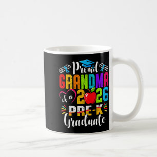 Proud grandma of 2026 pre-k graduate mothers day coffee mug