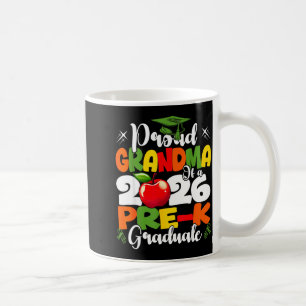 Proud grandma of 2026 pre-k graduate mothers day coffee mug