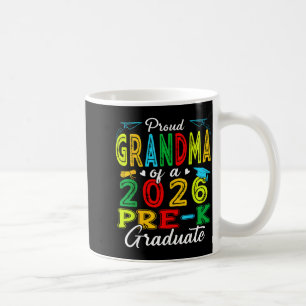 Proud grandma of 2026 pre-k graduate mothers day coffee mug