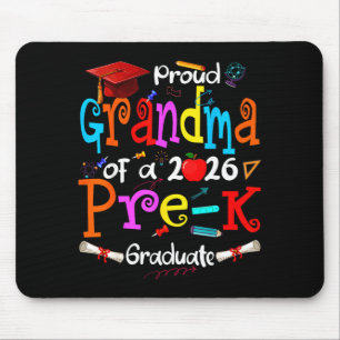 Proud grandma of 2026 pre-k graduate mothers day mouse mat