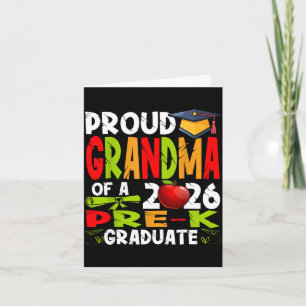 Proud grandma of 2026 pre-k graduate mothers dayPr Card