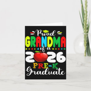 Proud grandma of 2026 pre-k graduate mothers dayPr Card