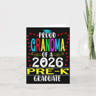Proud grandma of 2026 pre-k graduate mothers dayPr Card