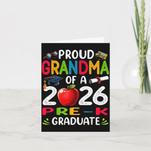 Proud grandma of 2026 pre-k graduate mothers dayPr Card