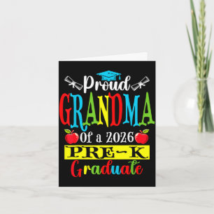 Proud grandma of 2026 pre-k graduate mothers dayPr Card