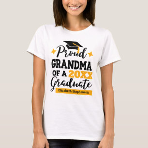 Proud Grandma of a 2022 graduate black gold tassel T-Shirt