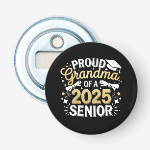 Proud Grandma Of A 2025 Graduate Graduation Golden Bottle Opener