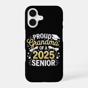 Proud Grandma Of A 2025 Graduate Graduation Golden iPhone 16 Case
