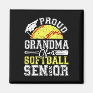 Proud Grandma Of A 2025 Senior Softll Graduate Magnet
