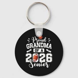 Proud Grandma Of A 2026 Senior Footll Graduation V Key Ring