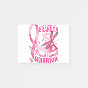 Proud Grandma Of A Breast Cancer Warrior Awareness Post-it Notes