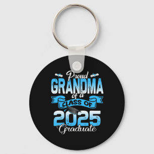 Proud Grandma Of A Cl Of 2025 Graduate Funny Senio Key Ring