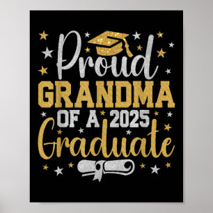 Proud Grandma Of A Cl Of 2025 Graduate Graduation  Poster