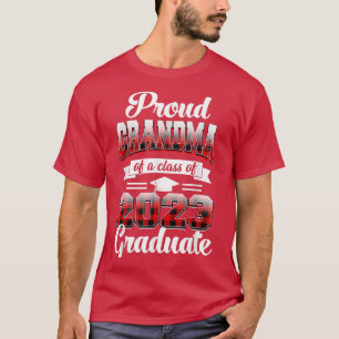 Proud Grandma Of A Class Of 2023 Graduate Red Pla T-Shirt