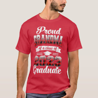 Proud Grandma Of A Class Of 2023 Graduate Red Pla T-Shirt