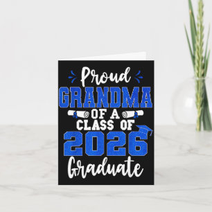 Proud grandma of a class of 2026 graduate senior card