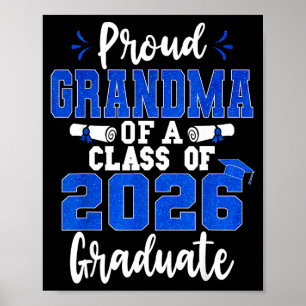 Proud grandma of a class of 2026 graduate senior poster